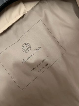 Chaleco plumífero Massimo Dutti beige Talla S