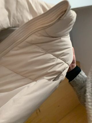 Chaleco plumífero Massimo Dutti beige Talla S