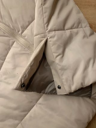 Chaleco plumífero Massimo Dutti beige Talla S