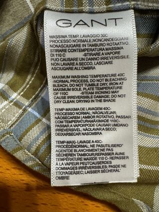 Gant Shirt Regular Fit Plaid L  Olive Green