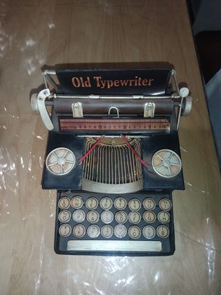 Máquina de escribir decorativa vintage