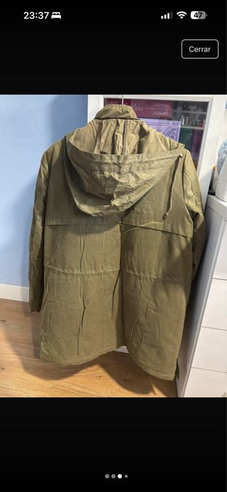 Chaquetón largo verde