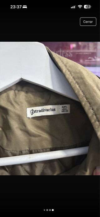 Chaquetón largo verde