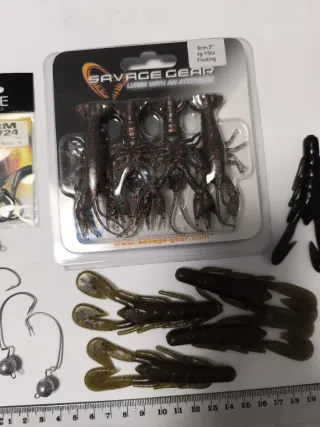 Señuelos vinilos depredadores spinning casting