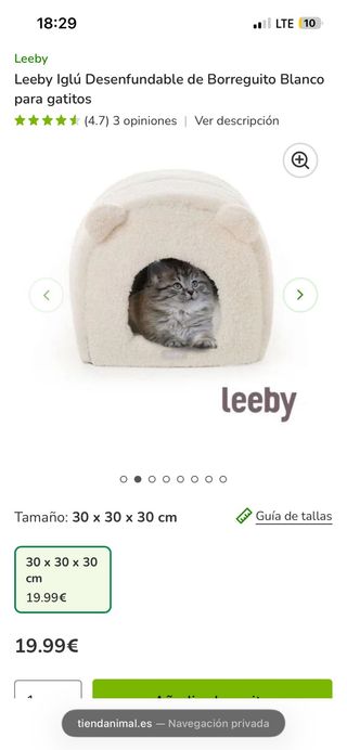 Cama para mascota