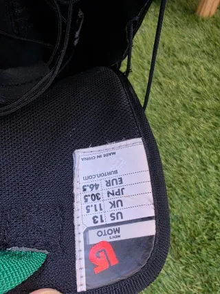 Botas Snowboard BURTON Talla 46,5 (botín interior)