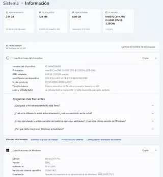 HP ProDesk 400 G2 SFF i5-6500 8GB RAM 250GB SSD