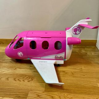 Avión de Barbie rosa (muñeca incluida)