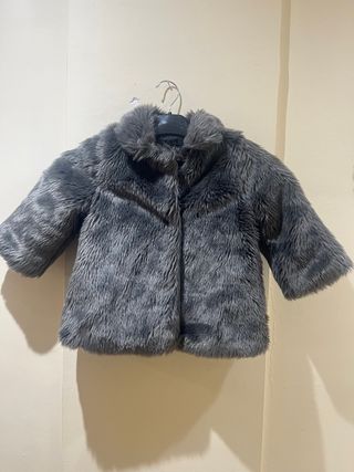 Chaqueta niña talla 2 pelo gris