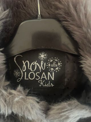 Chaqueta niña talla 2 pelo gris