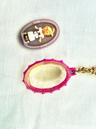 Colgante Polly Pocket Oval Cristal 1993