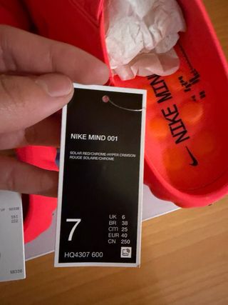 Nike Mind 001 Slide Solar Red