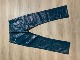 Pantaloni Diesel effetto lucido turchese