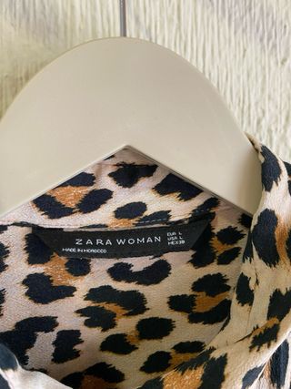 Camisa Zara Estampado Leopardo