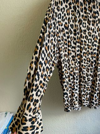 Camisa Zara Estampado Leopardo