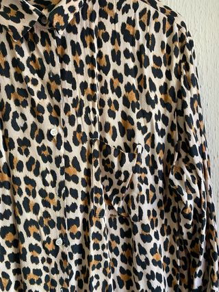 Camisa Zara Estampado Leopardo