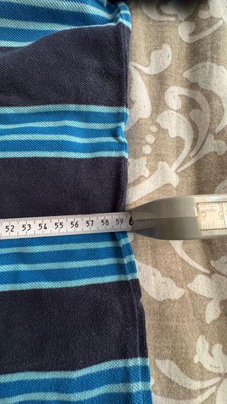 Polo Tommy Hilfiger Rayas Celeste y Turquesa