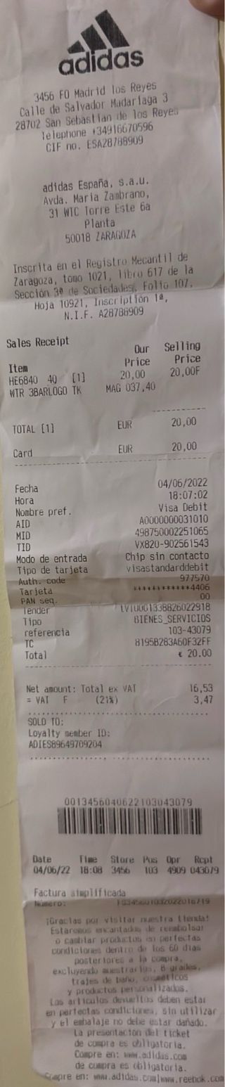 “A ESTRENAR” CAMISETA ADIDAS PERFECTA PARA EL GYM