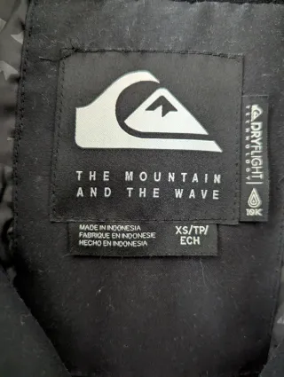 Giacca e pantaloni Quiksilver XS Snowboard Sci