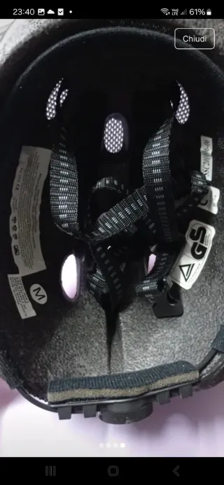 Caschetto rosa per bambina taglia M nuovo