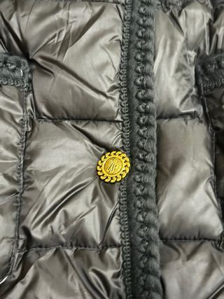 Abrigo Moncler Negro/Plateado