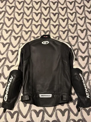 Cazadora Moto Piel Hombre Talla M.