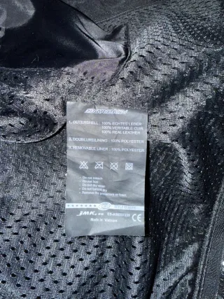 Cazadora Moto Piel Hombre Talla M.