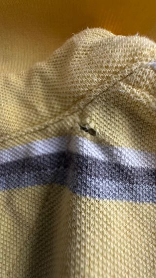 Polo Tommy Hilfiger Rayas Amarilla y Gris