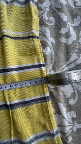 Polo Tommy Hilfiger Rayas Amarilla y Gris