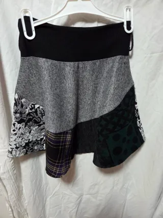 Falda Patchwork Invierno - Cintura Elástica