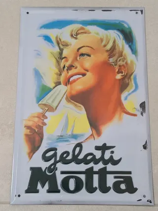 Targa pubblicitaria Gelati Motta