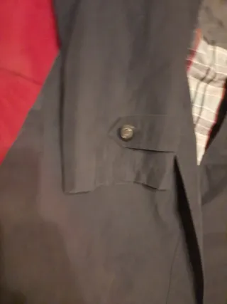 Abrigo parca gabardina chaquetón gris xl