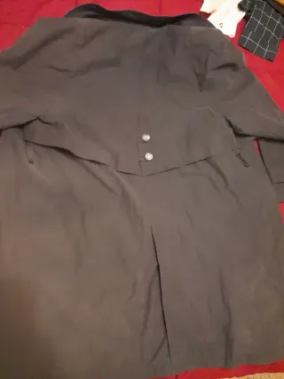 Abrigo parca gabardina chaquetón gris xl