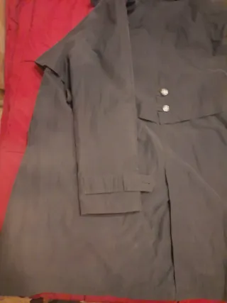 Abrigo parca gabardina chaquetón gris xl