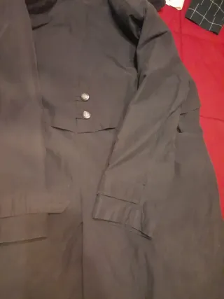 Abrigo parca gabardina chaquetón gris xl