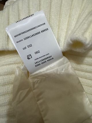 Abrigo Moncler Lana Blanco