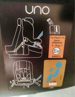 Silla coche bebé UNO contramarcha