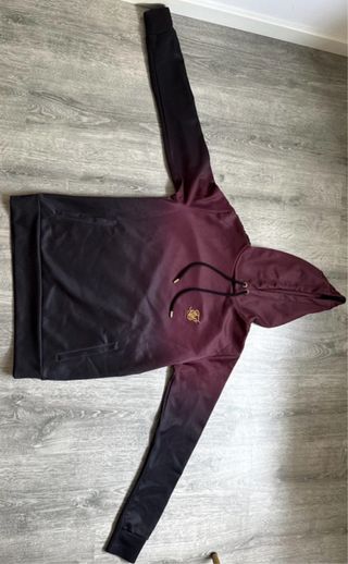 Sudadera SikSilk Degradado Negro/Morado
