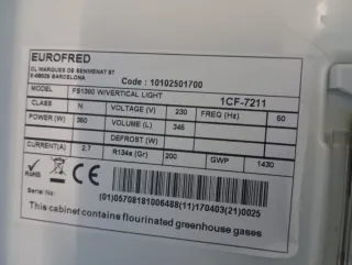 Nevera expositora cristal grande por 380€!