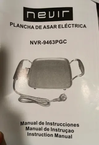 Plancha Asar Nevir 1800W NVR-9463 PGC