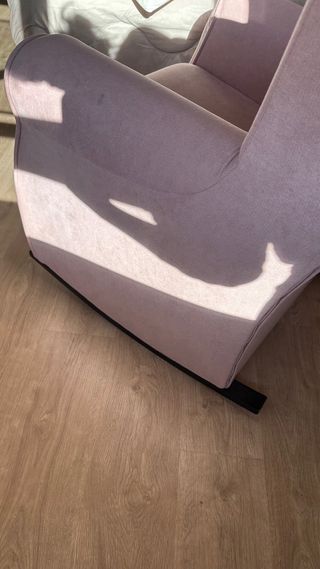 Sillón Mecedora Rosa Tela