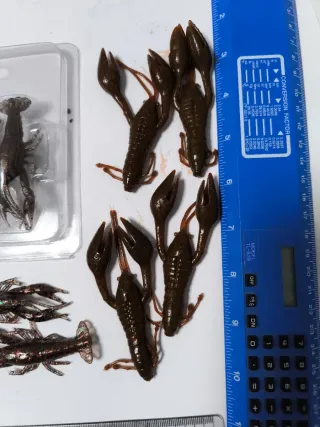 Señuelos vinilos pesca spinning casting