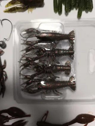 Señuelos vinilos pesca spinning casting