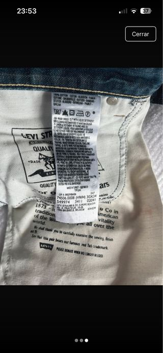 Pantalón Levi's chico azul talla 30/32