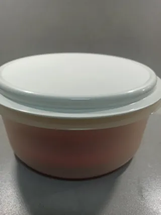 Tupperware + vajilla roja plástico