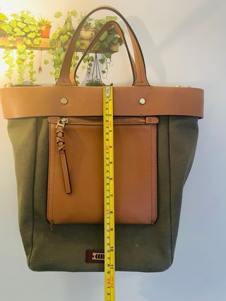 Bolso Mochila Parfois Marrón y Verde