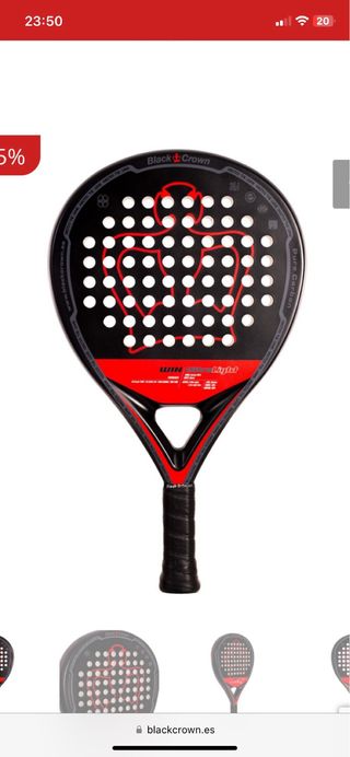 Pala Pádel Black Crown Win Ultralight