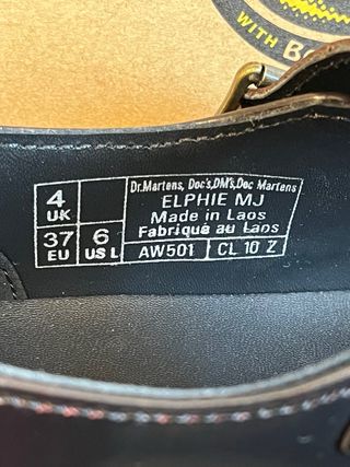 Ballerine Dr. Martens Tg 37 Bordeaux/Nero