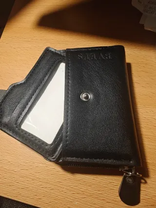 Cartera Tarjetero BVEI'S Negra a estrenar