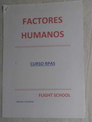 Curso teorico drones menos de 25kg